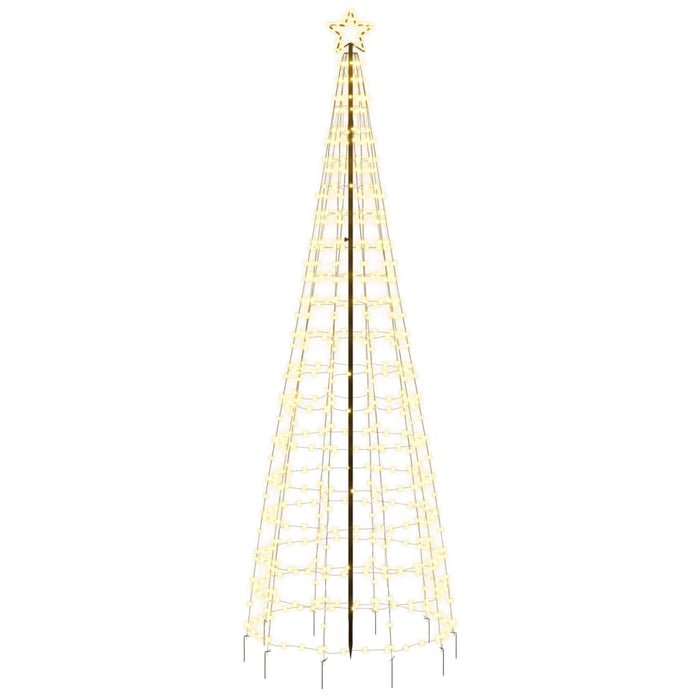 vidaXL Illuminazione Albero Natale Picchetti 570LED Bianco Caldo 300cm