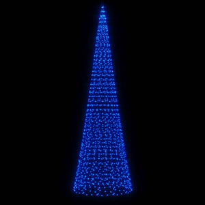 vidaXL Illuminazione Albero di Natale su Pennone 1534LED Blu 500cm