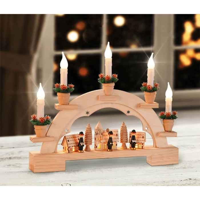 HI Decorazione di Natale Arco Ornamentale con Luci