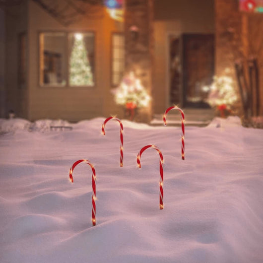 Ambiance Set Luci di Natale Bastoncini di Zucchero 4pz