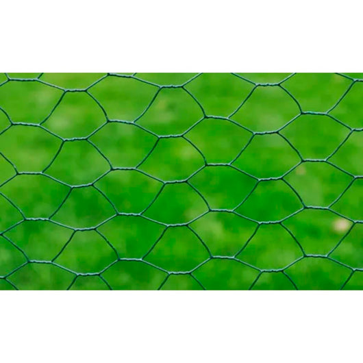 vidaXL Recinzione in Rete per Pollaio Rivestita in PVC 25x1 m Verde