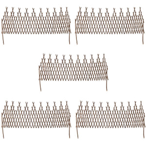 vidaXL Recinzione a Traliccio in Salice 5 pz