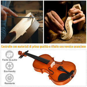 Violino 4/4 per Adulti con Custodia e Accessori