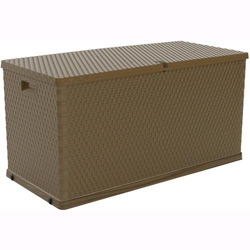 Baule Da Giardino Multiuso Garden Rattan In Resina Con Ruote 120X57Xh63 Cm.-162