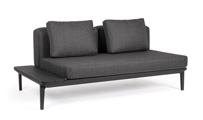 Divano 2 Posti 174x99x73h cm Lounge Matrix Antracite