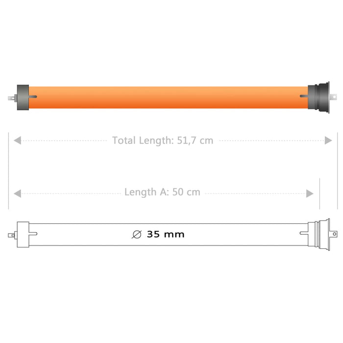 vidaXL Motore Tubolare 10 Nm