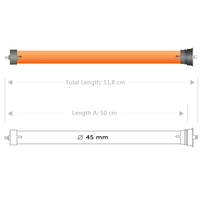 vidaXL Motore Tubolare 40 Nm