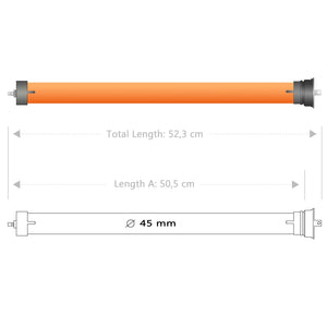 vidaXL Motore Tubolare 50 Nm