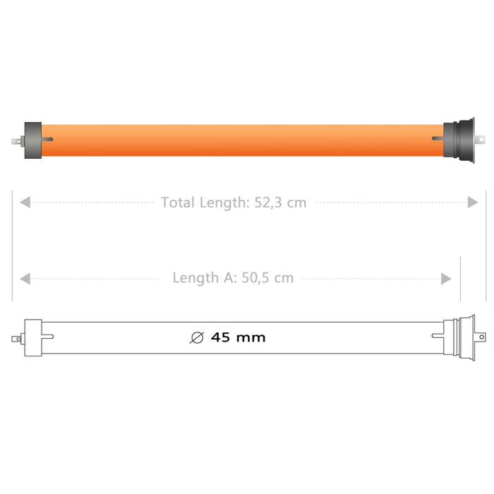 vidaXL Motore Tubolare 50 Nm