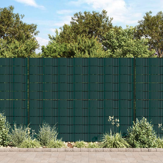 vidaXL Recinzione Frangivento 4 pz in PVC 35x0,19m Verde Opaco