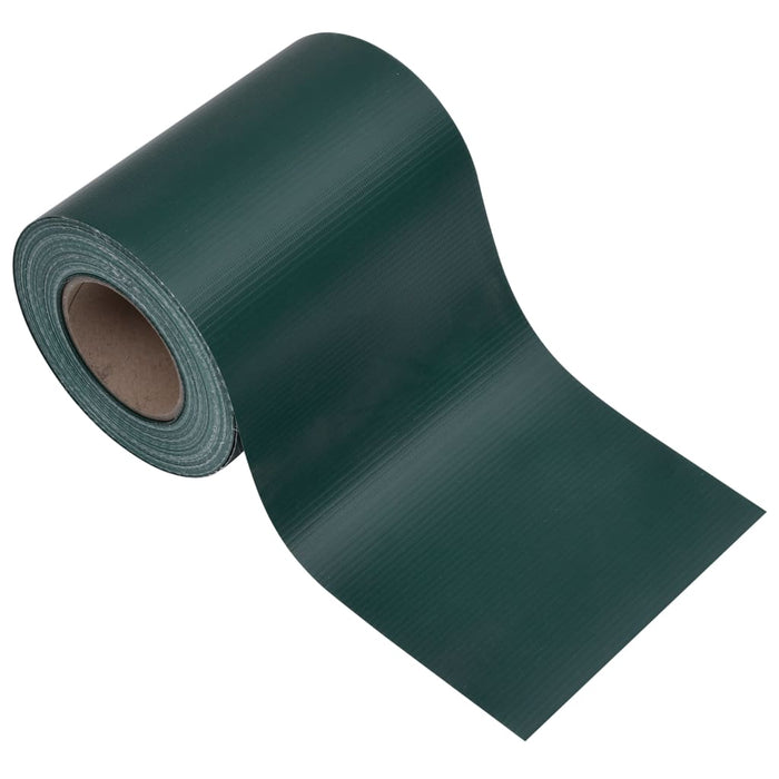 vidaXL Recinzione Frangivento da Giardino PVC 35x0,19 m Verde Opaco