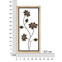 Decorazione Parete Ferro e Legnocm 30X2,5X60 - GIRISH