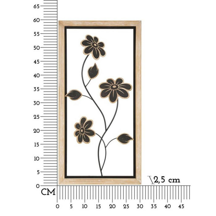 Decorazione Parete Ferro e Legnocm 30X2,5X60 - GIRISH