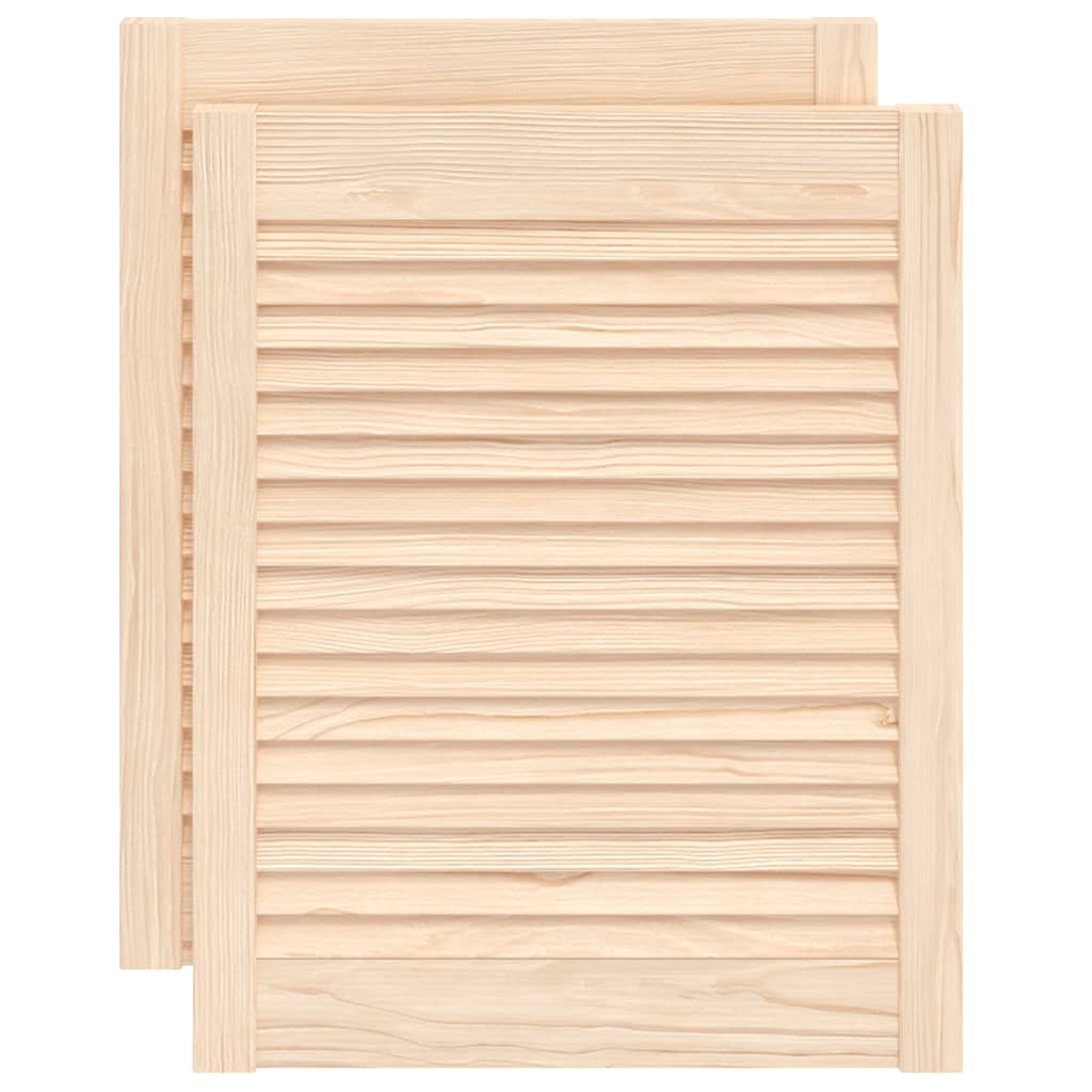 vidaXL Ante con Design a Lamelle 2 pz 61,5x49,4 cm in Legno di Pino