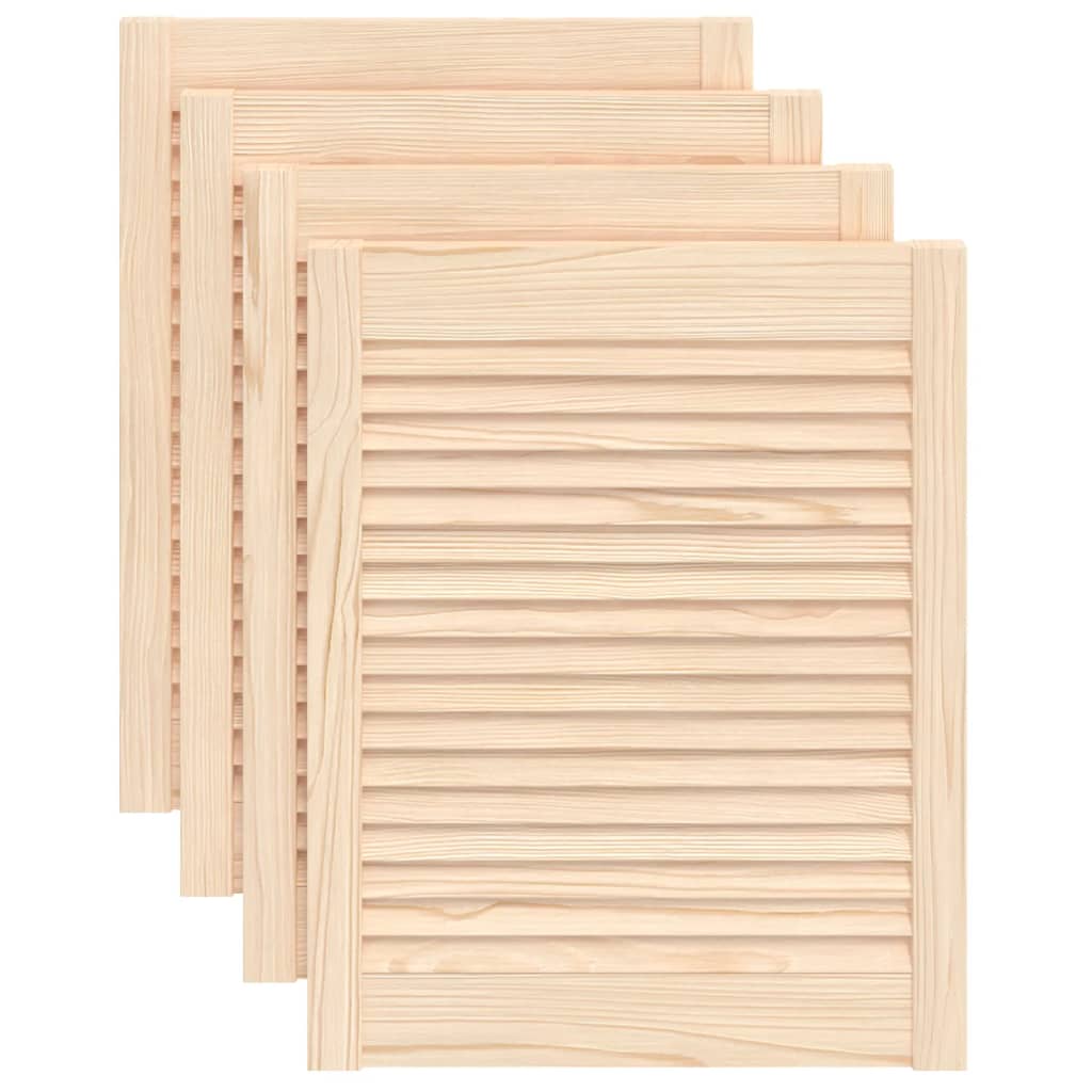 vidaXL Ante con Design a Lamelle 4 pz 61,5x49,4 cm in Legno di Pino