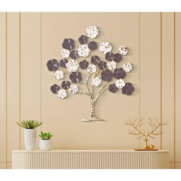 Decorazione Parete Ferro Albero cm 73,7X5X80 - ALBERO PURPY