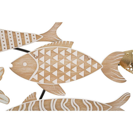 Decorazione Parete Ferro Regata Scura cm 132X3,8X76,8 - FISHY