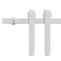 vidaXL Kit Mini Anta Scorrevole in Acciaio al Carbonio Bianco 152 cm