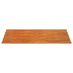 vidaXL Pannelli per Tetti 12 pz Ruggine 100x44 cm in Acciaio Corten