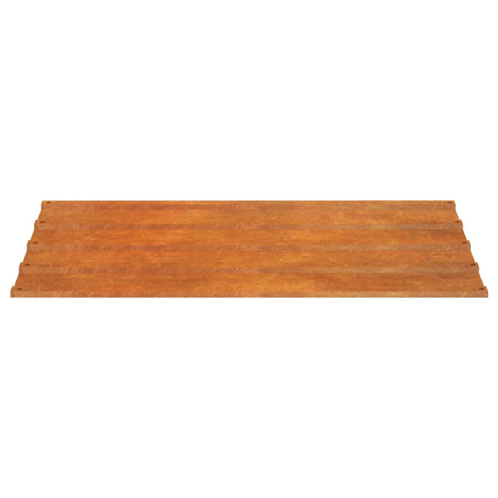 vidaXL Pannelli per Tetti 12 pz Ruggine 100x44 cm in Acciaio Corten