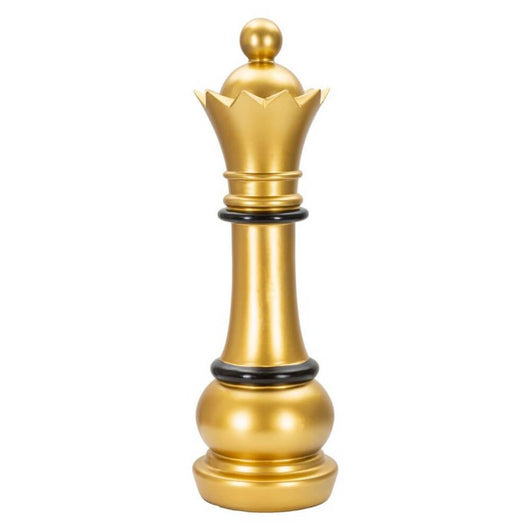 Soprammobile regina scacchi cm diam. 15X50 - CHESS Colore: Oro