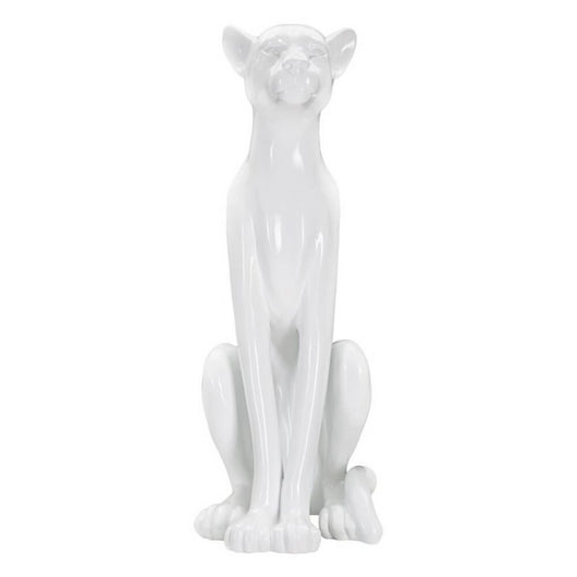 Statua leopardo seduto dorato cm 27X38X74 - LEOROS