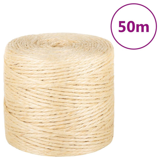 vidaXL Corda in Sisal 100% 4 mm 50 m