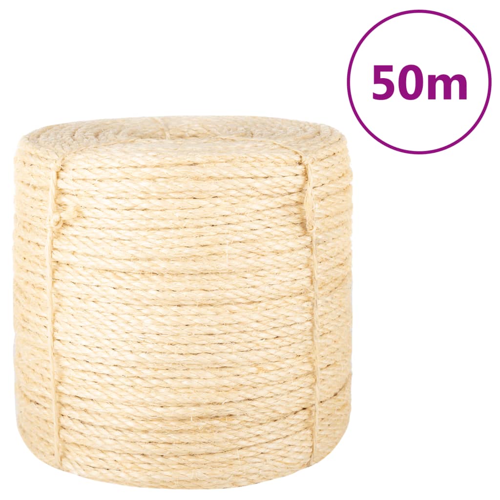 vidaXL Corda in Sisal 100% 6 mm 50 m