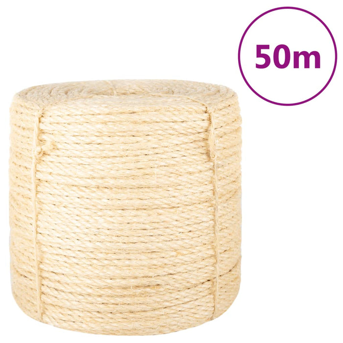 vidaXL Corda in Sisal 100% 6 mm 50 m