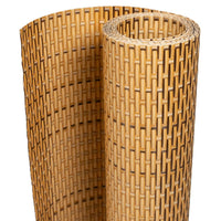 vidaXL Schermi da Balcone 5 pz Marrone Chiaro 255x19 cm in Polyrattan