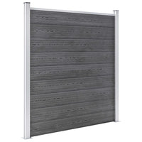 vidaXL Pannello di Recinzione in WPC 1045x186 cm Grigio