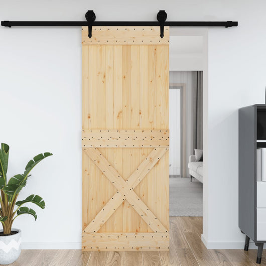 vidaXL Porta NARVIK 90x210 cm in Legno Massello di Pino