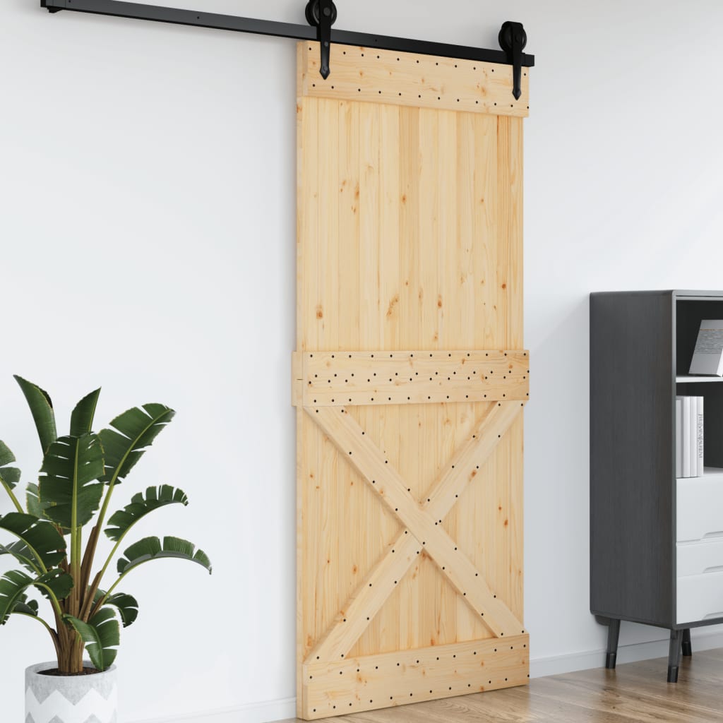 vidaXL Porta NARVIK 100x210 cm in Legno Massello di Pino