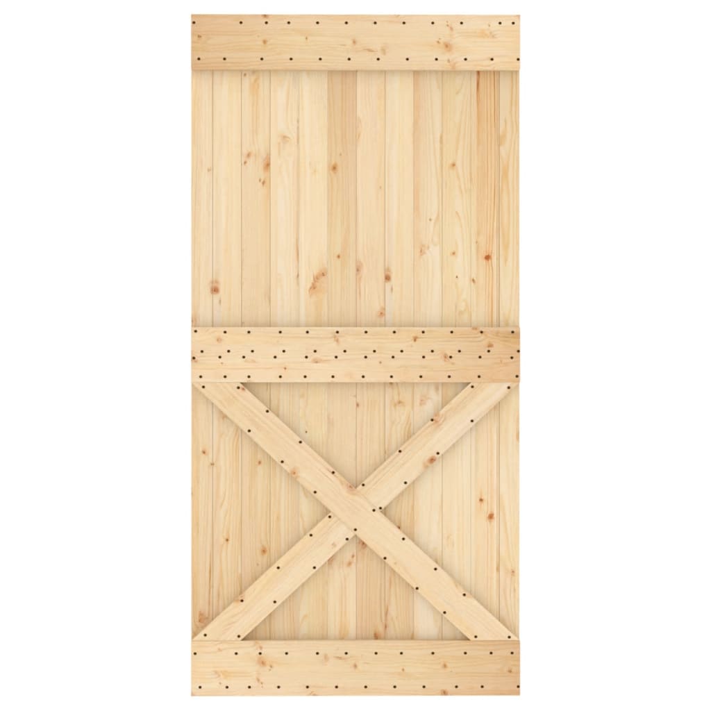 vidaXL Porta NARVIK 100x210 cm in Legno Massello di Pino