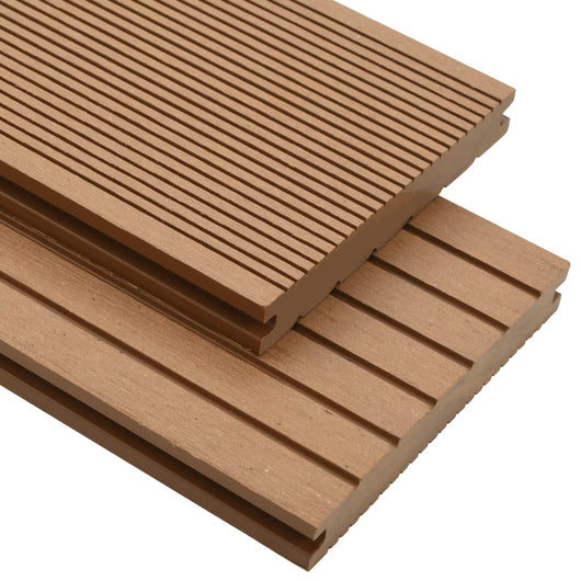 vidaXL Pavimento per Esterni in WPC Pieno Accessori 10 m² 2,2 m Teak