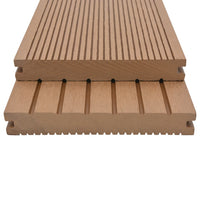 vidaXL Pavimento per Esterni in WPC Pieno Accessori 20 m² 2,2 m Teak