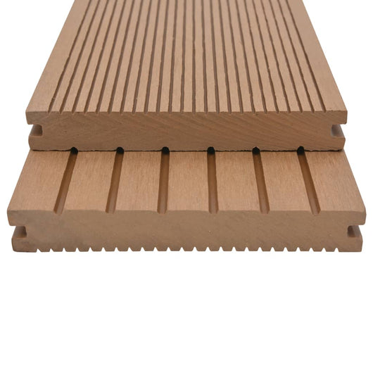 vidaXL Pavimento per Esterni in WPC Pieno Accessori 30 m² 2,2 m Teak