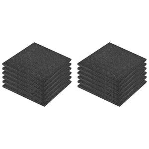 vidaXL Piastrelle Anticaduta 12 pz in Gomma 50x50x3 cm Nere