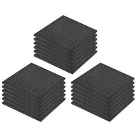 vidaXL Piastrelle Anticaduta 18 pz in Gomma 50x50x3 cm Nere