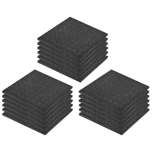 vidaXL Piastrelle Anticaduta 18 pz in Gomma 50x50x3 cm Nere