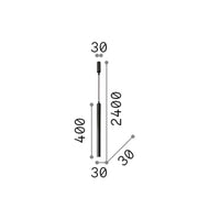 Sospensione Round Moderna Ultrathin Metallo Cromo Led 11,5W 3000K D40