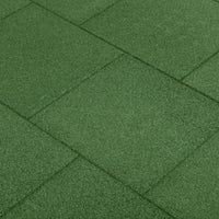 vidaXL Piastrelle Anticaduta 18 pz in Gomma 50x50x3 cm Verde