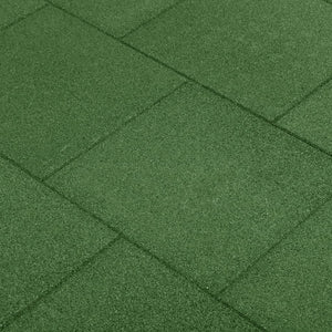 vidaXL Piastrelle Anticaduta 18 pz in Gomma 50x50x3 cm Verde