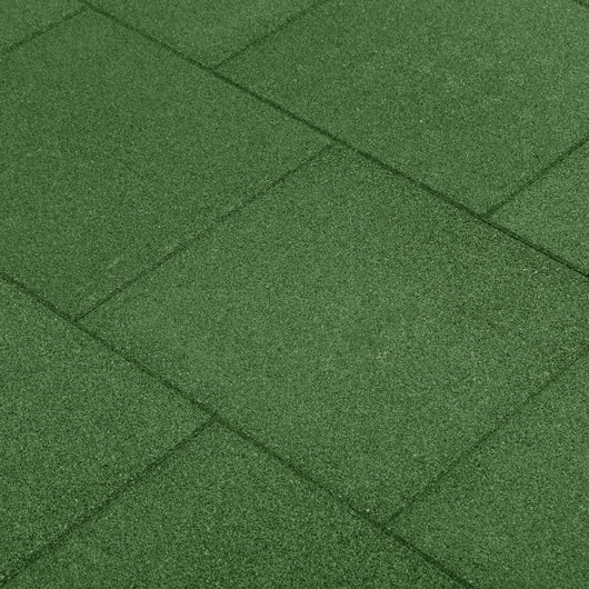 vidaXL Piastrelle Anticaduta 24 pz in Gomma 50x50x3 cm Verde