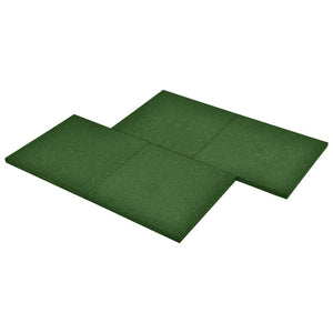 vidaXL Piastrelle Anticaduta 18 pz in Gomma 50x50x3 cm Verde