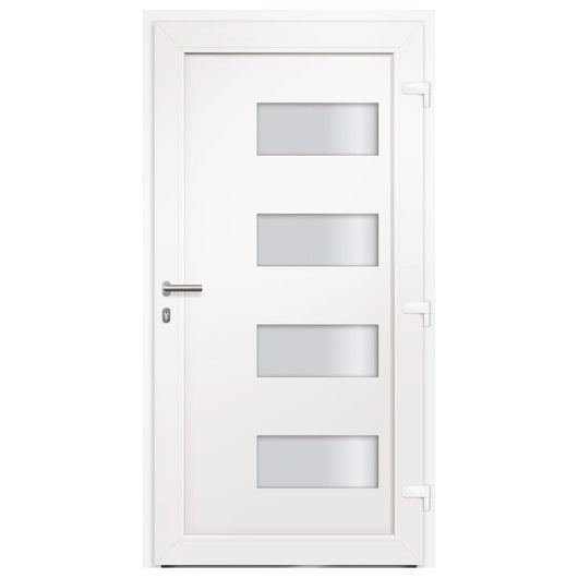 vidaXL Porta d'Ingresso in Alluminio e PVC Antracite 100x200 cm