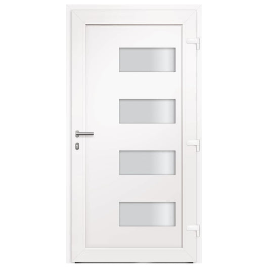 vidaXL Porta d'Ingresso in Alluminio e PVC Antracite 110x210 cm