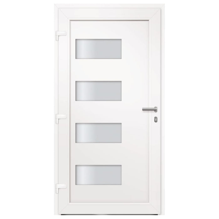 vidaXL Porta d'Ingresso in Alluminio e PVC Antracite 110x210 cm