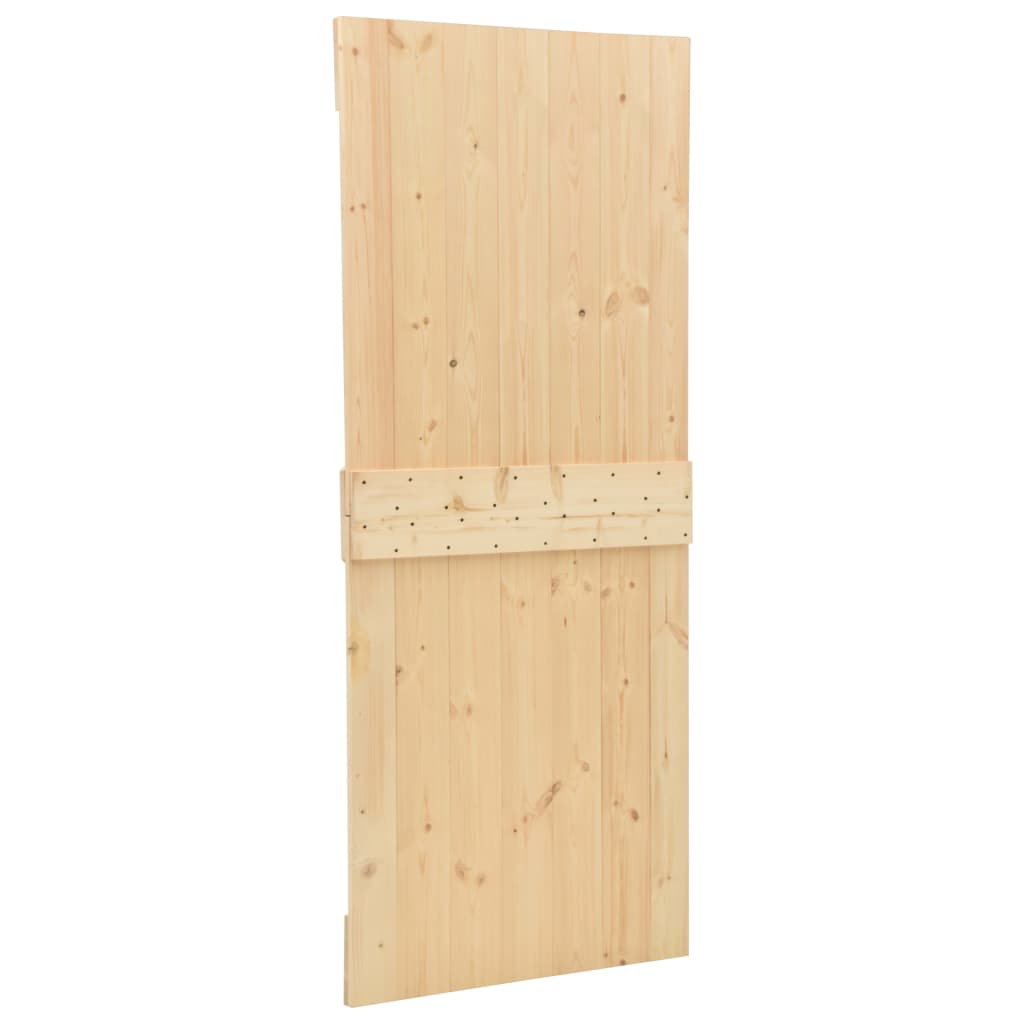 vidaXL Porta Scorrevole con Set Hardware 80x210 cm in Legno di Pino