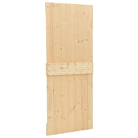 vidaXL Porta Scorrevole con Set Hardware 100x210 cm in Legno di Pino